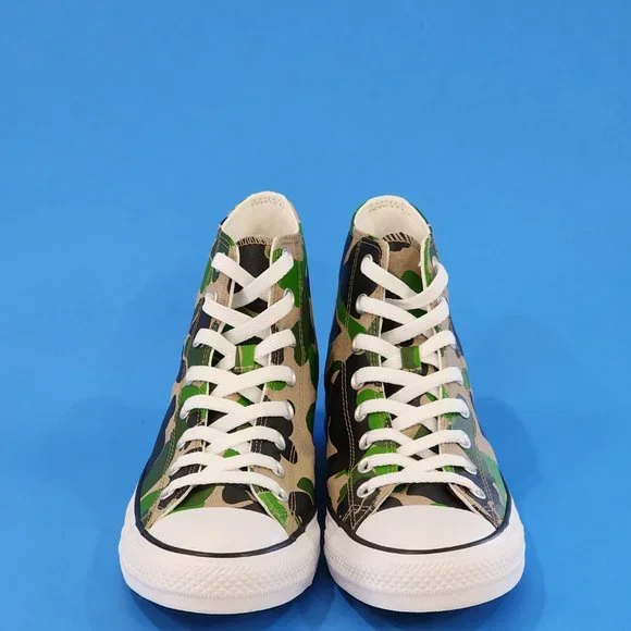 Converse CTAS High Top Archival Camo Print Canvas Unisex Sneakers 166714F NWT - Picture 6 of 6